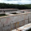 Bể lọc đang xây dựng